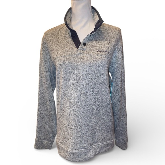 Eddie Bauer Other - EDDIE BAUER Radiator Fleece Men’s Pullover in Gray Black (Trim) Size Medium